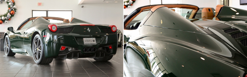 Illustration for article titled I Can't Stop Staring At This Green Ferrari 458